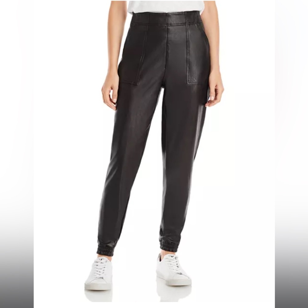 Spanx faux leather jogger pants size M